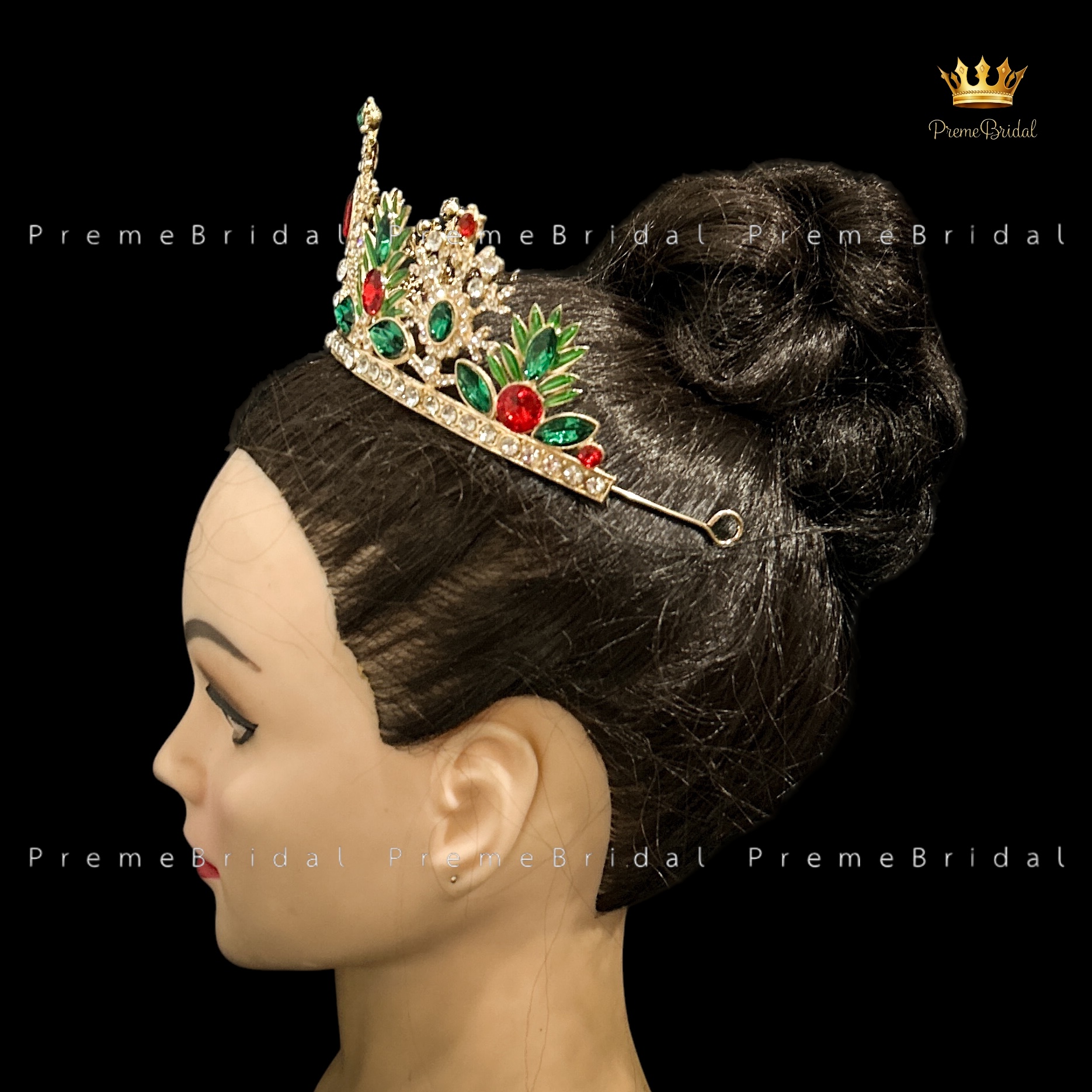 (พร้อมส่ง) มงกุฎคริสต์มาส 004 งานสวย ปราณีต QCเพชรทุกเม็ด สินค้าพร้อมส่งจากไทย