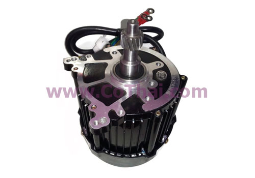 บัสเลสมอเตอร์ 60v 1,200w รอบสูง ไร้แปรงถ่าน(BLDC) 16ฟัน 5รูยึด สีดำ
