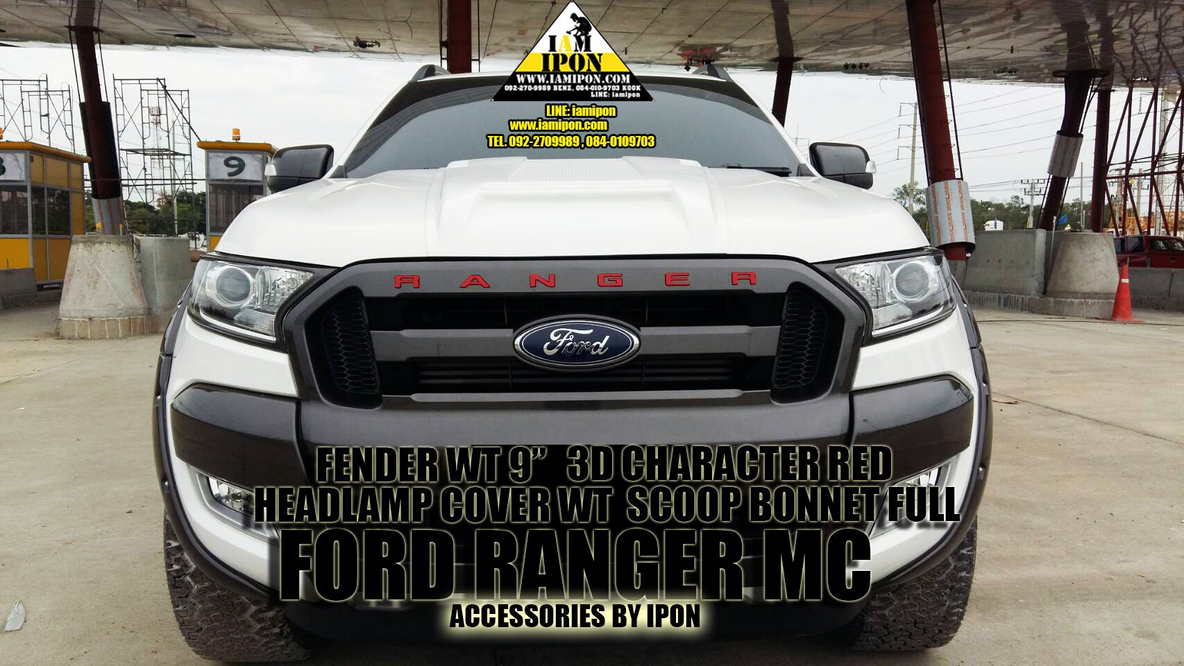 FENDER FORD RANGER MC WILDTRAK 9" โป่งล้อ 9" มีหมุดหลอกไวล์ดแทรคฟอร์ดเรนเจอร์ MC