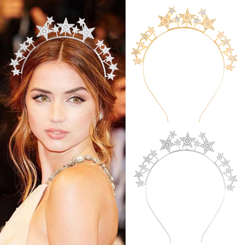 (พร้อมส่งจากไทย) ที่คาดผมดาวประดับคริสตัล สไตล์เทพธิดา เด็กใส่ได้ ใส่ได้หลายโอกาส