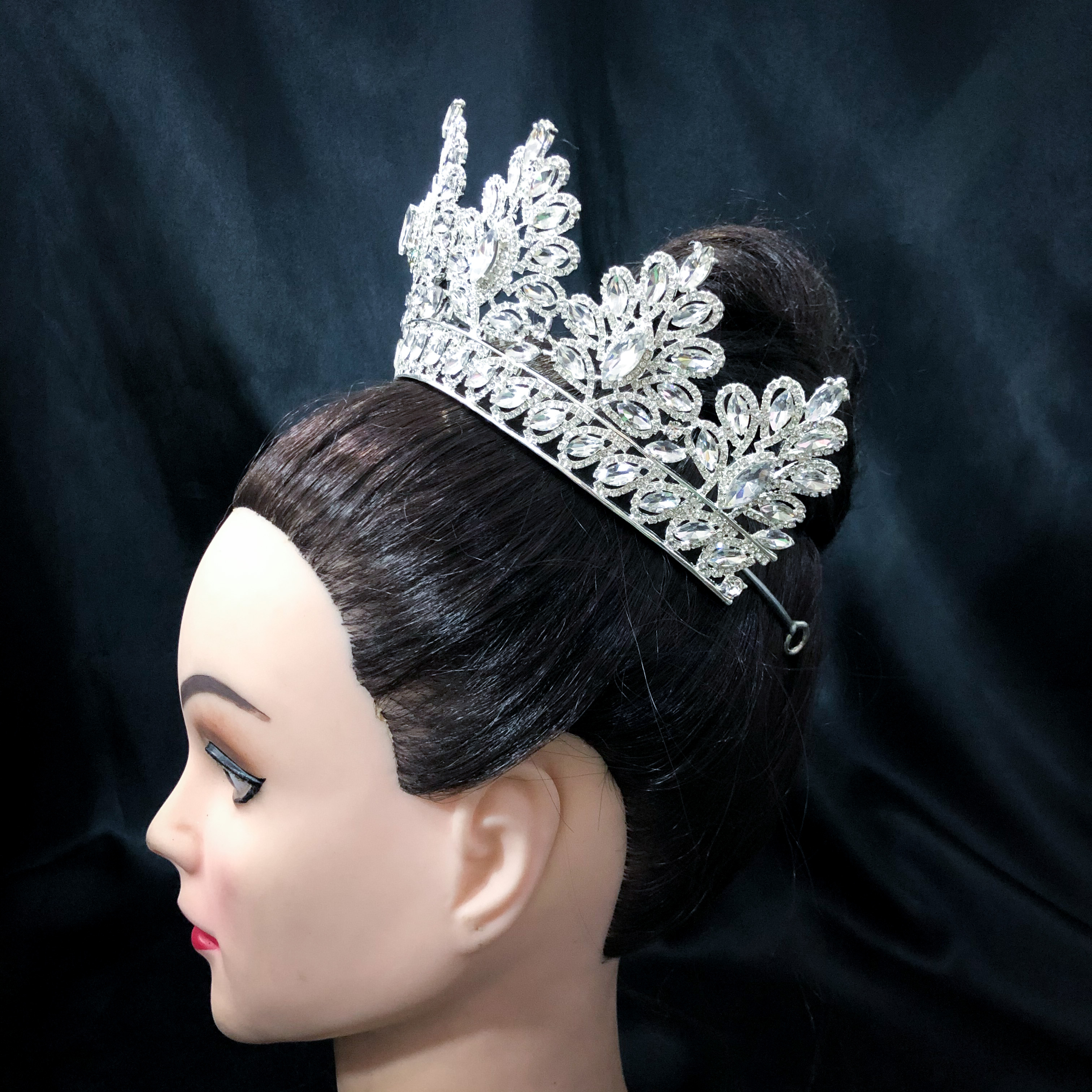 (พร้อมส่ง) เทียร่า 267 สีเงิน มงกุฎนางงาม มงกุฎเจ้าหญิง งานสวย ปราณีต QCเพชรทุกเม็ด สินค้าพร้อมส่งจากไทย