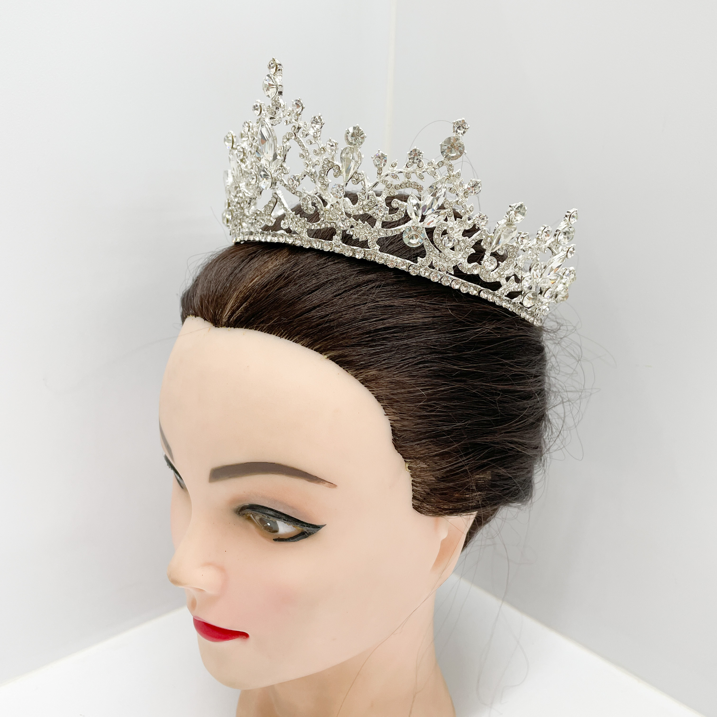 (พร้อมส่ง) เทียร่า 348 สีขาว งานสวย ปราณีต QCเพชรทุกเม็ด สินค้าพร้อมส่งจากไทย