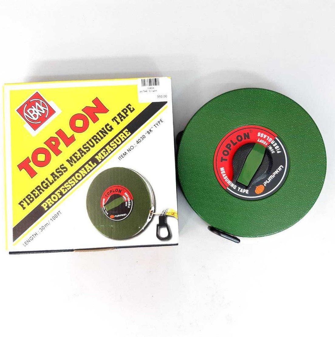 เทปวัดที่ใยแก้ว30เมตร BK4030 TOPLON By PUMPKIN #11205
