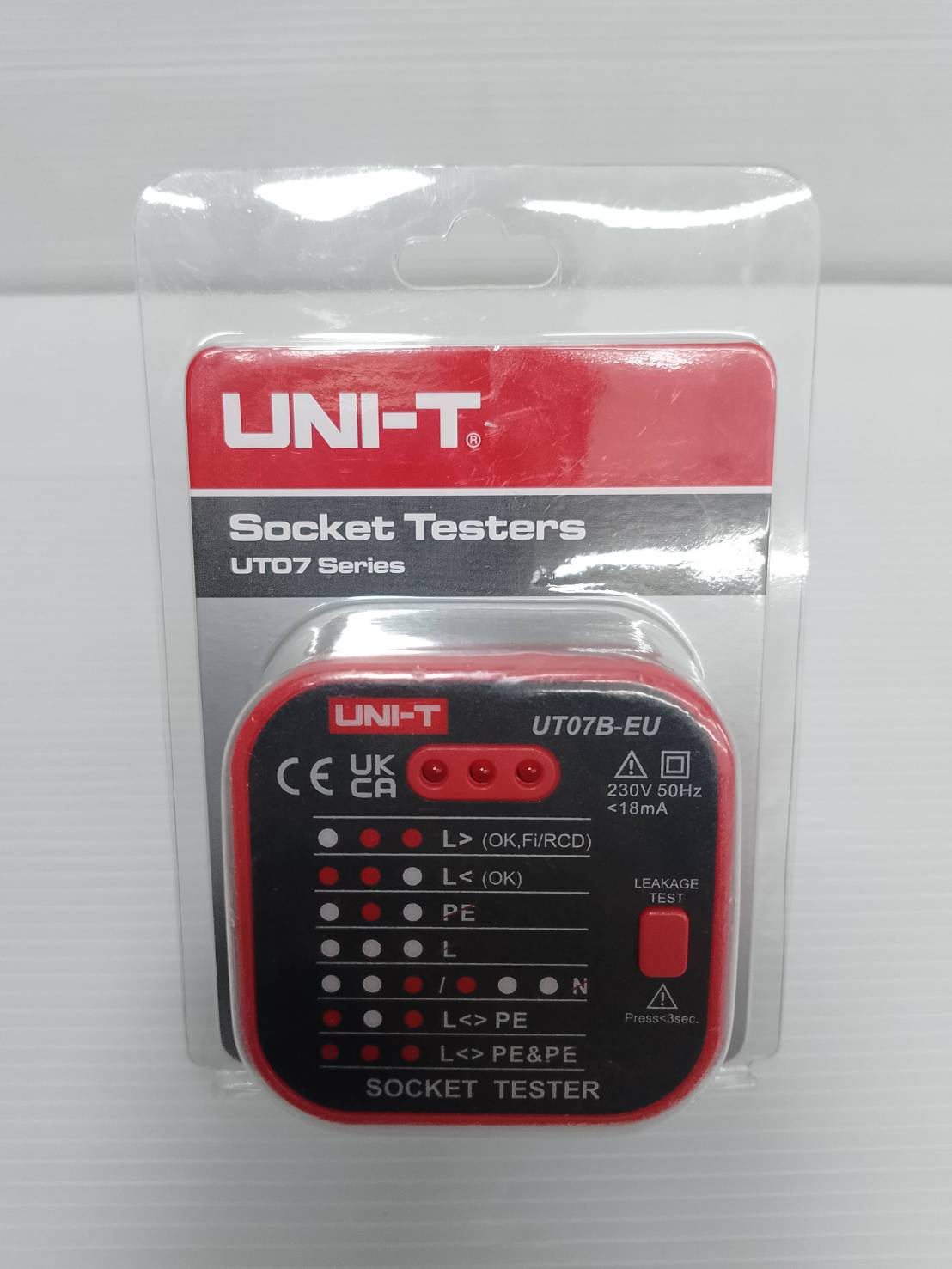 เครื่องตรวจเช็คเต้ารับไฟฟ้า UT07B-EU UNI-T