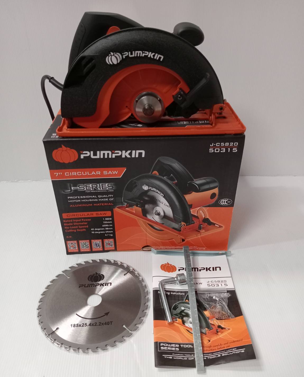 เลื่อยวงเดือน7" J-C5820 PUMPKIN #50315