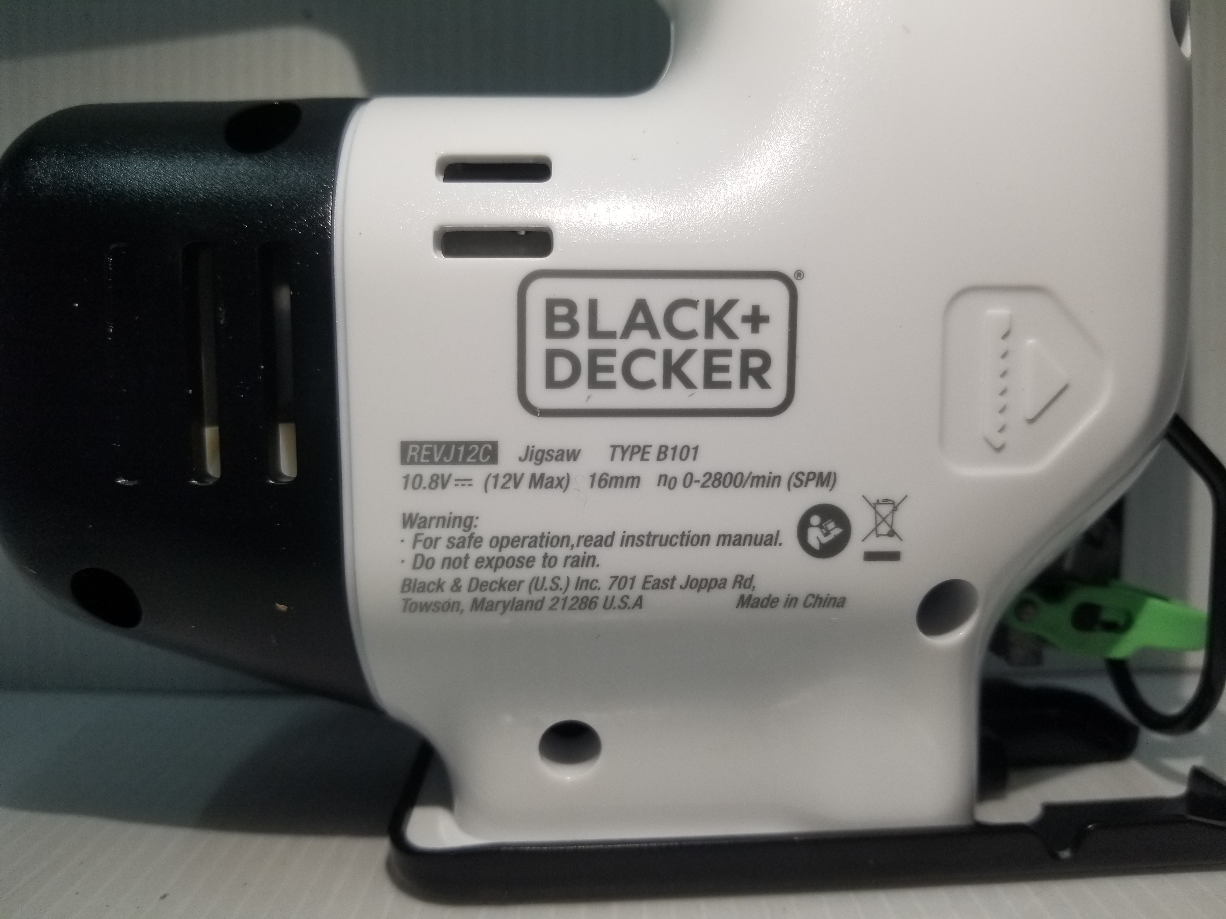 เลื่อยจิกซอ12V REVJ12C BLACK&DECKER REVIVA