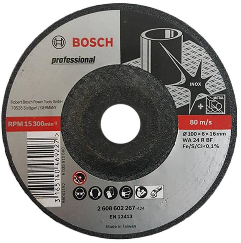 ใบเจียรสแตนเลส 4"x6 BOSCH #2608602267