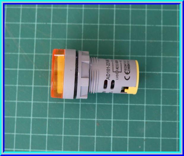 1x AD101-22VM ดิจิตอลเอซีโวลต์มิเตอร์ แรงดัน 12-500Vac สีเหลือง