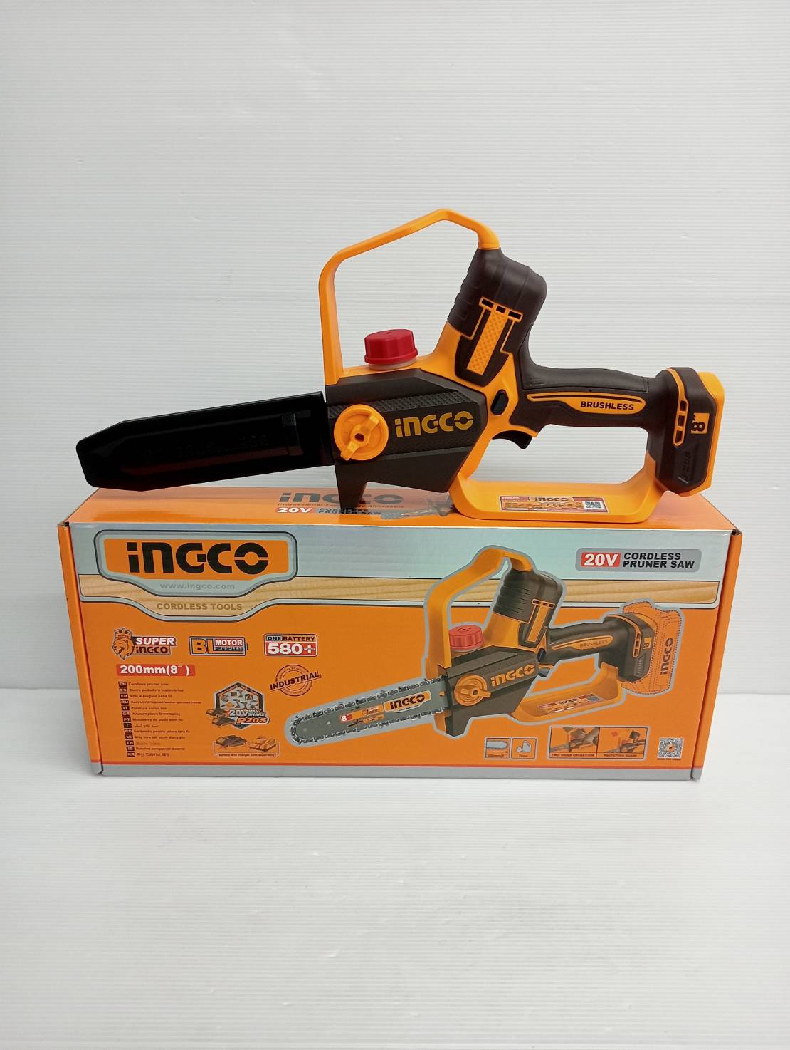 INGCO เลื่อยโซ่ไร้สาย 8" 20V CGSLI2088 (เครื่องเปล่า)