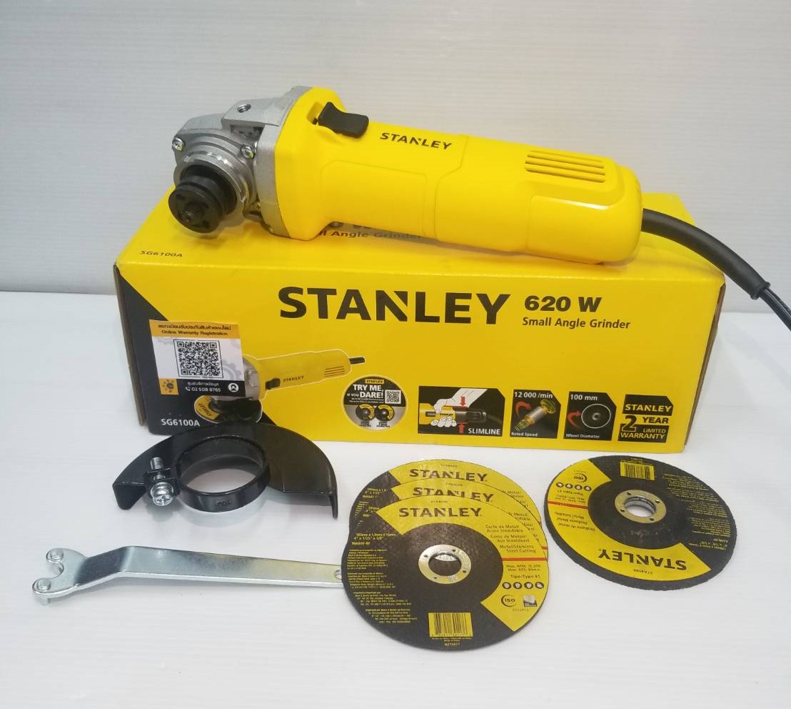 เครื่องเจียร์ไฟฟ้า 4 นิ้ว SG6100A (620วัตต์) STANLEY