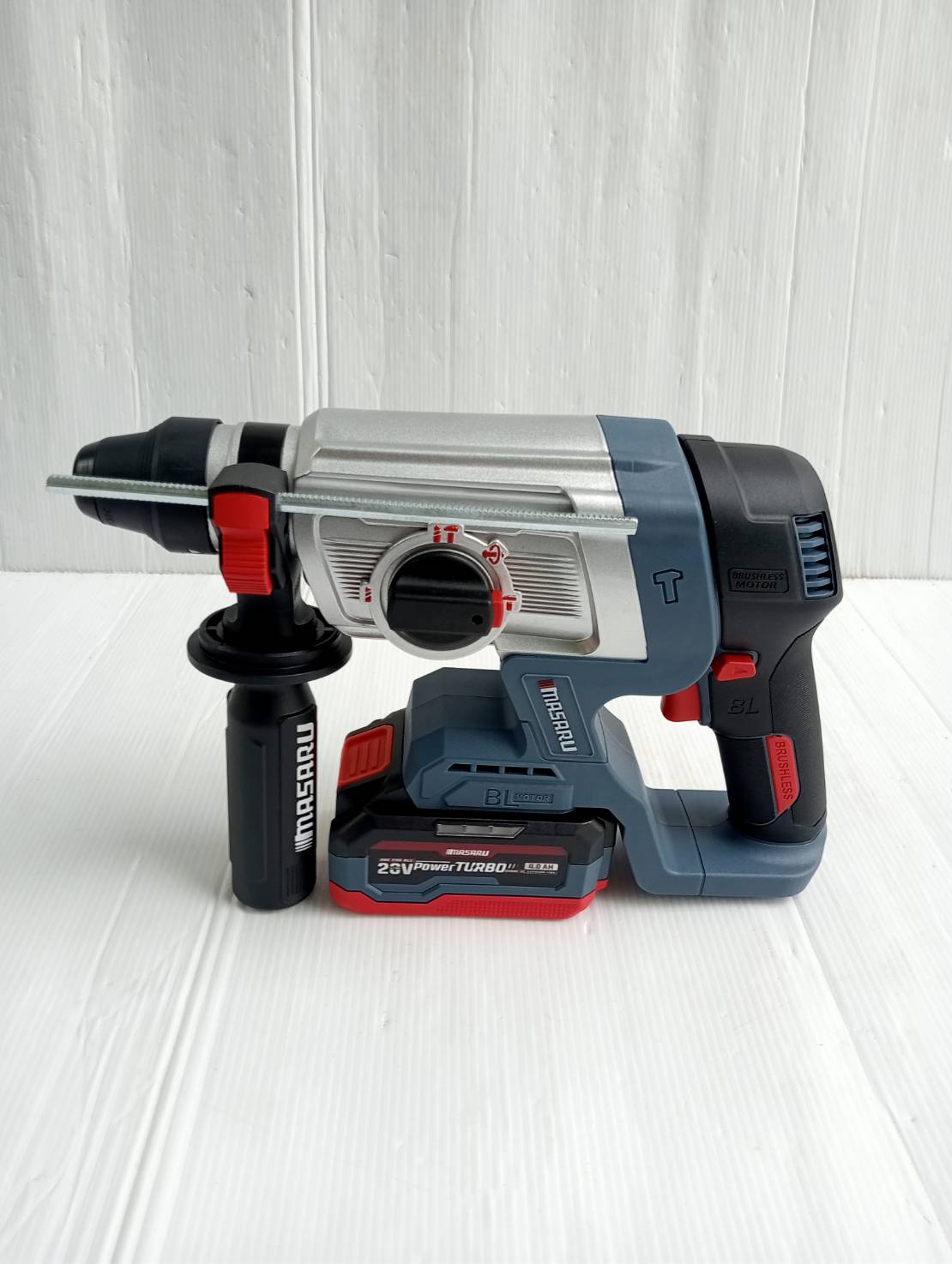 MASARU สว่านโรตารี่ไร้สาย รุ่น SCDR-205-B1 มอเตอร์ Brushless เจาะปูน สกัดคอนกรีต แถมดอกเจาะ ดอกสกัด