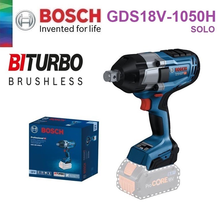บล็อกไร้สาย3/4 GDS18V-1050H BOSCH SOLO