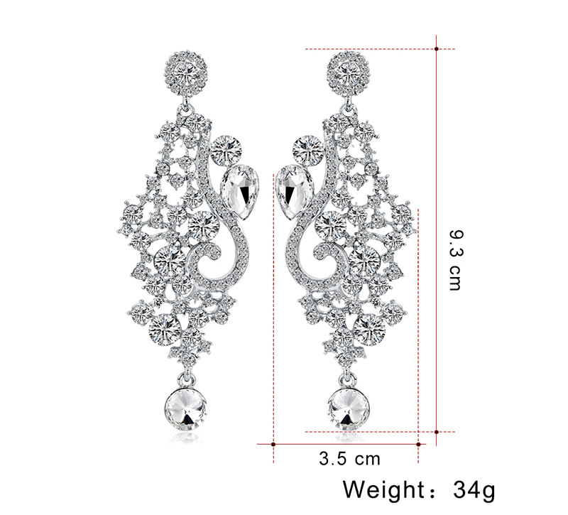 (พร้อมส่ง) ต่างหู 092 (เข็ม) ต่างหูนางงาม