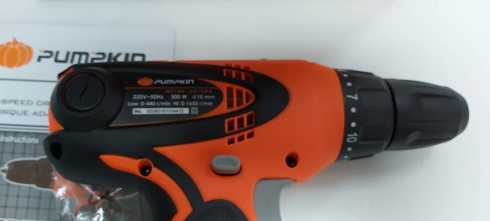 สว่านไฟฟ้า3/8 J-D1033 PUMPKIN #50153