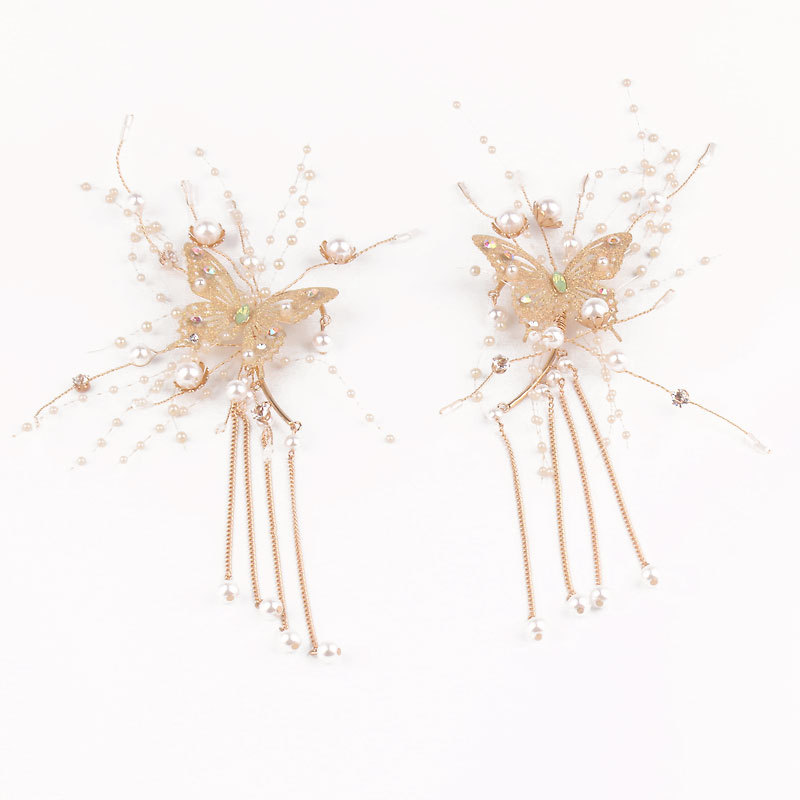 (พร้อมส่ง) Ear Cuff 005 จรหู จอนหู ผีเสื้อ ได้ทั้งคู่ เกี่ยวใบหู ใส่สวยๆ สวยงาม ทำจากโลหะสีทอง