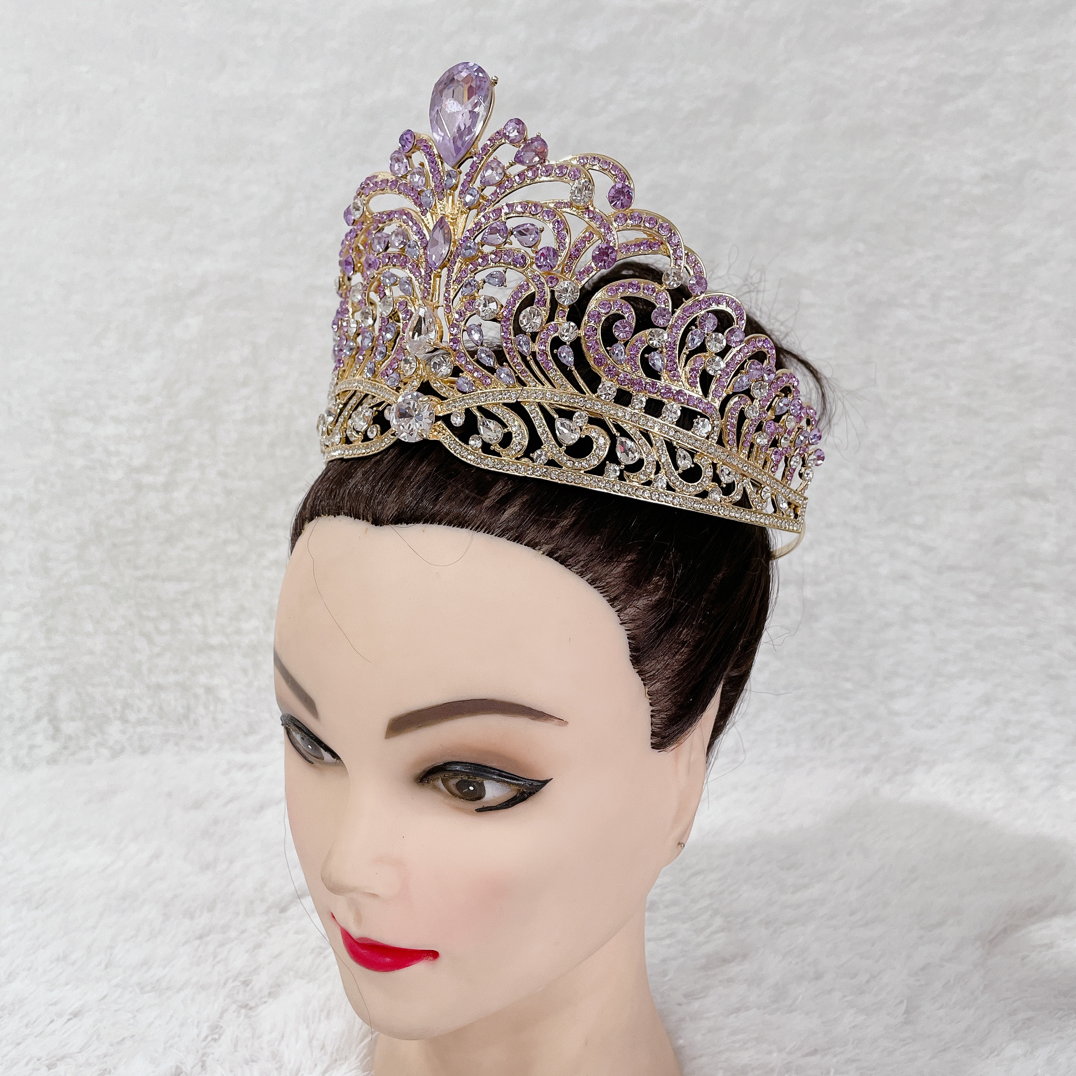 (พร้อมส่งจากไทย) มงกุฏ 112 มงกุฎมิสยูนิเวิร์ส 2022 สีม่วงทอง