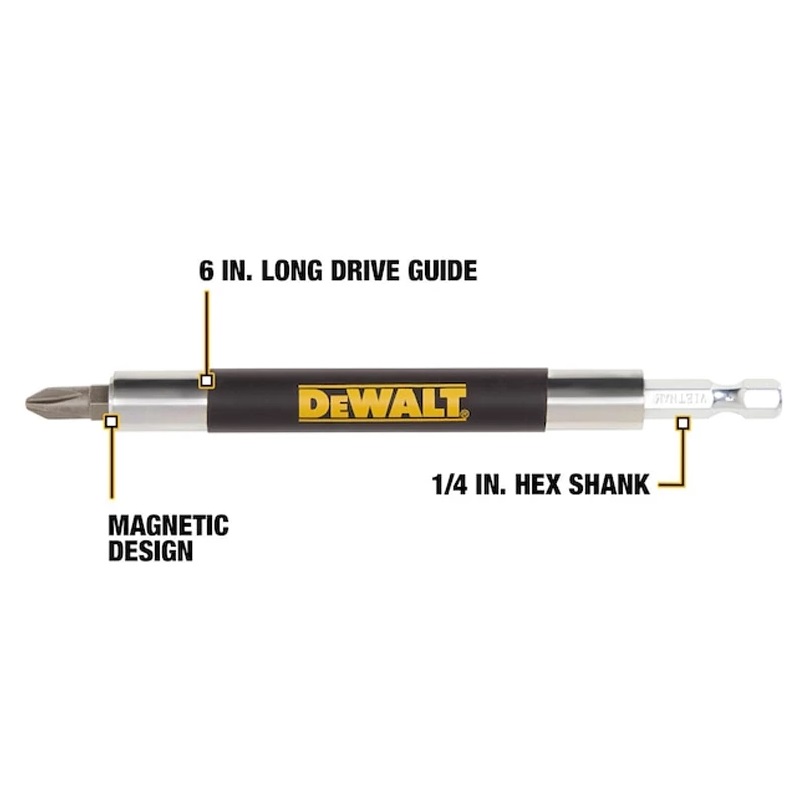 ก้านต่อดอกไขควง 1/4 ยาว152มม. DW2055SD DEWALT มีแม่เหล็กในตัว
