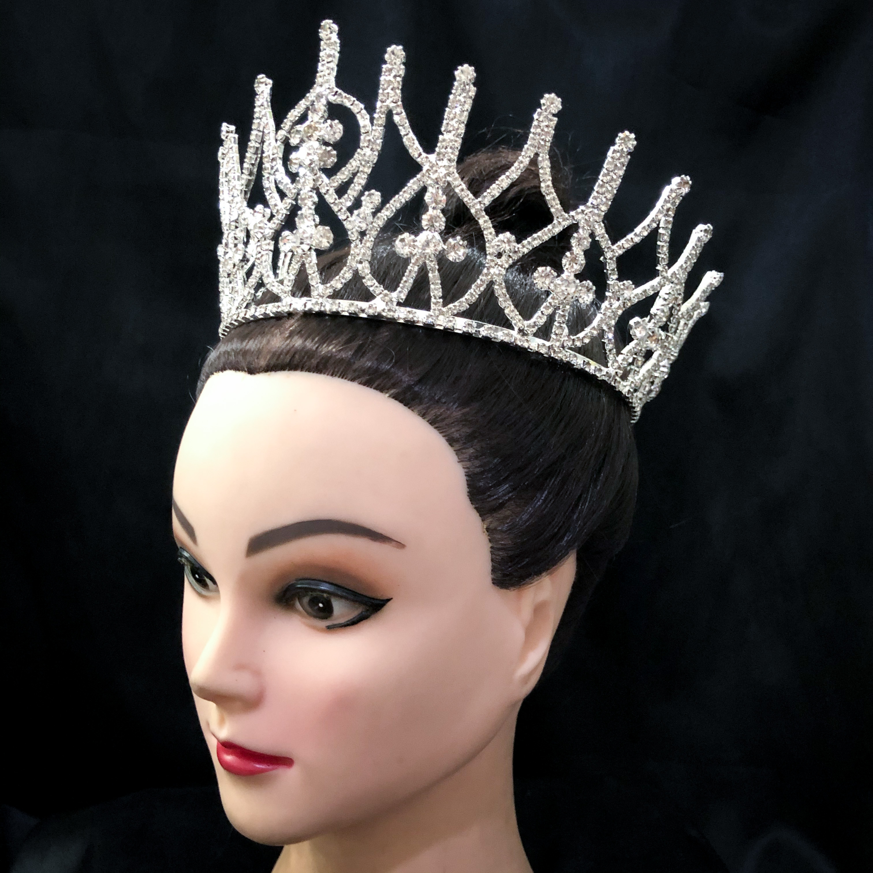 (พร้อมส่ง) มงกุฏ 069 มงกุฎนางงาม ทรงสวย ส่งจากไทย งานละเอียดทุกเม็ด