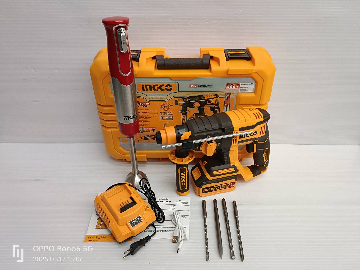 สว่านโรตารี่ไร้สาย 3ระบบ COSLI240208 INGCO