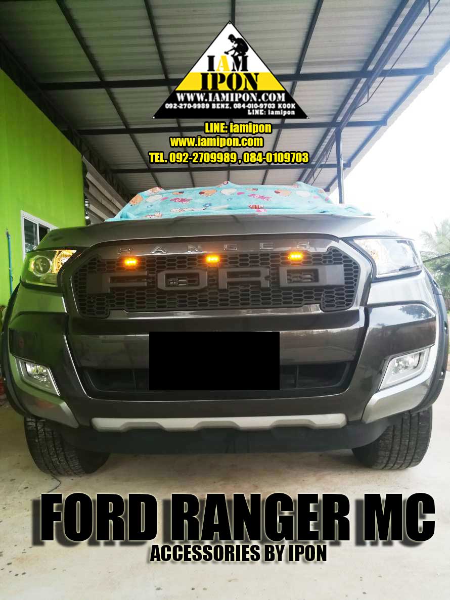 FRONT GRILL FORD RANGER MC 2015 FLATBLACK หน้ากระจังดำด้านฟอร์ดเรนเจอร์ด MC