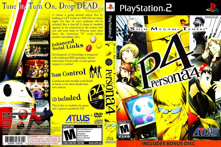 PERSONA 4 [US : 2 Discs, DVD5 1 Disc & CD 1 Disc]