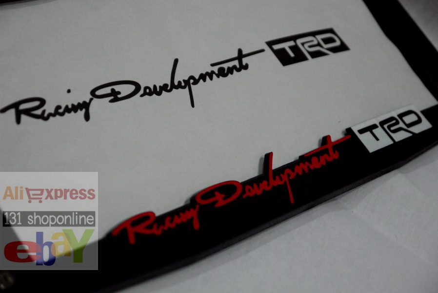 กรอบทะเบียนรถยนต์ TRD Racing สำหรับสาวก TOYOTA ส่งฟรี EMS ทั่วไทย