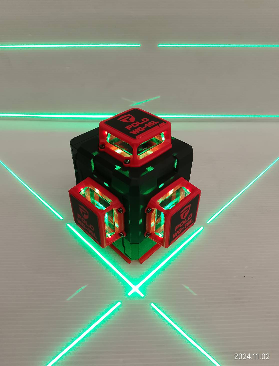 POLO เลเซอร์แสงสีเขียว 16เส้น WG-16L พร้อมขาตั้ง