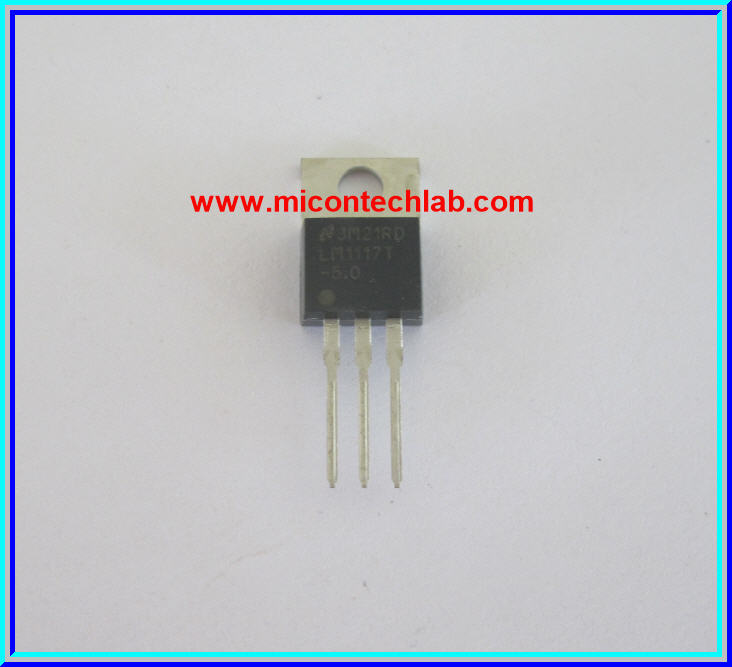LM1117 - 5.0V Linear Regulator 5Vdc 800mA LM1117T IC Chip