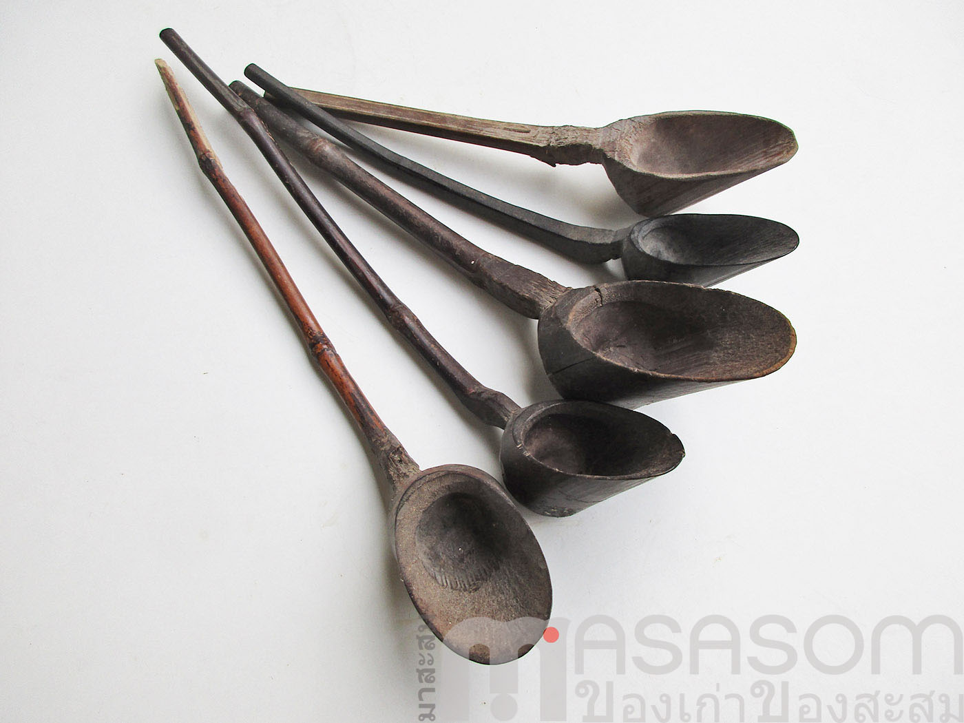 ช้อนไม้ไผ่ชาวเขาของเก่า