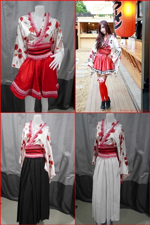 ชุดกิโมโนสั้่น แบบแฟชั่น ฮาราจูกุ