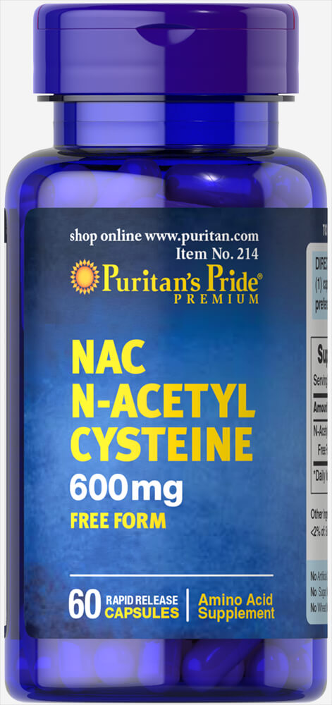 Puritan N-Acetyl Cysteine 600 mg 60 Capsules