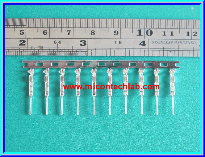 10x Male Crimp Terminal Connector 2.54mm (ไส้ไก่แบบขาตัวผู้)