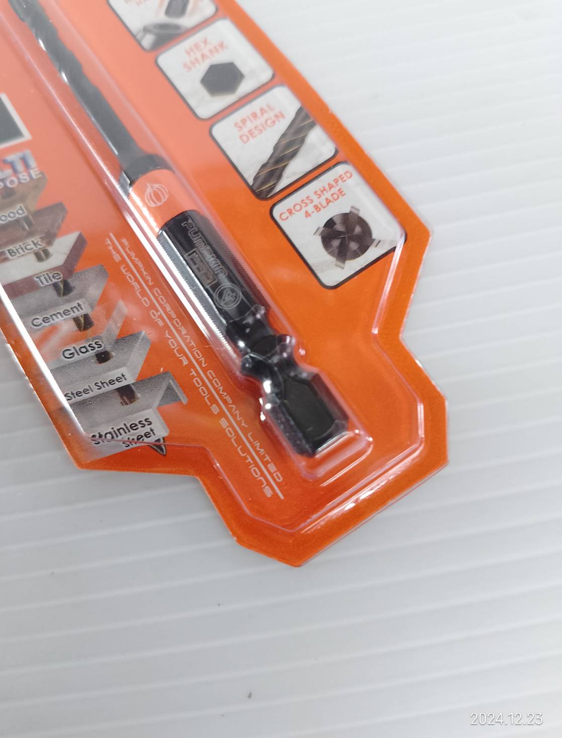 ดอกสว่านเจาะอเนกประสงค์หัวคาร์ไบด์ เจาะกระจก / ปูน / กระเบื้อง 4mm. PUMPKIN PRO-MD4M