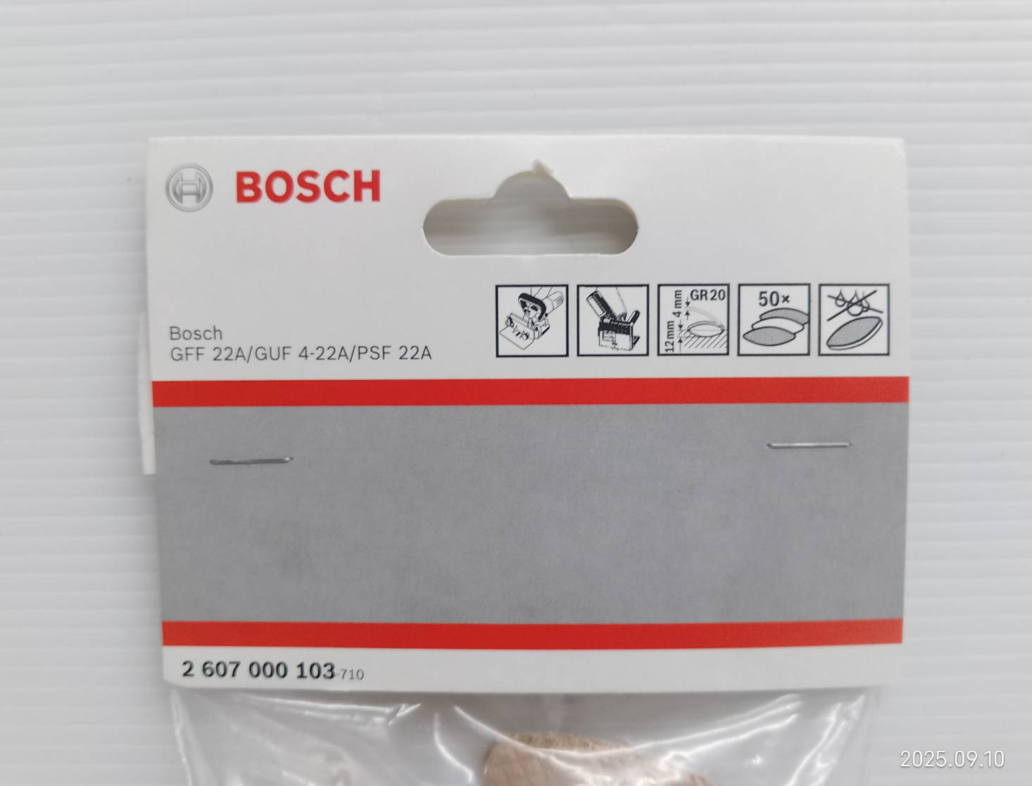 จอยท์บิสกิต เบอร์ 20 BOSCH 2607000103 จำนวน 50 ชิ้น