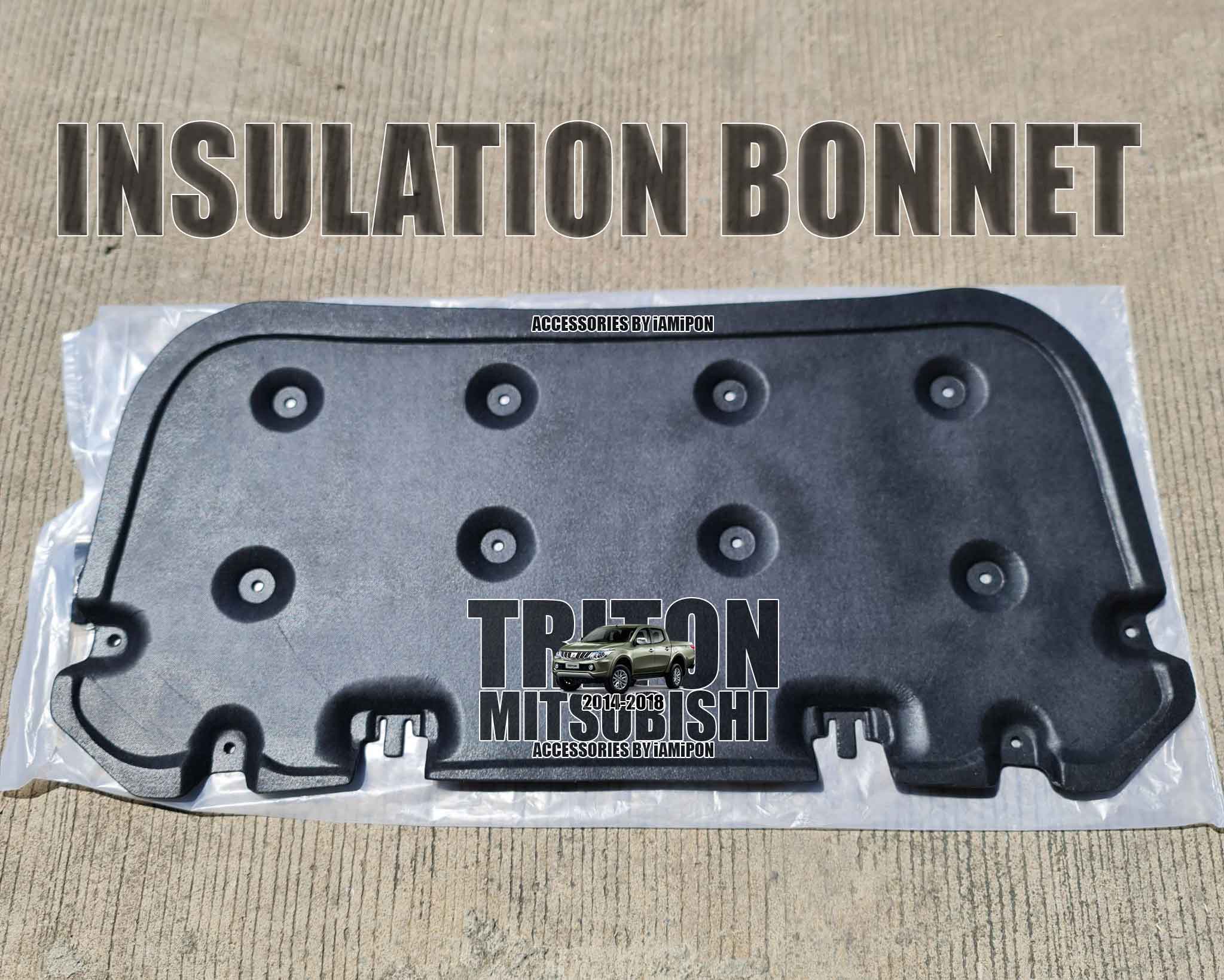 แผ่นกันความร้อนฝากระโปรงหน้า MITSUBISHI TRITON 2014-2018