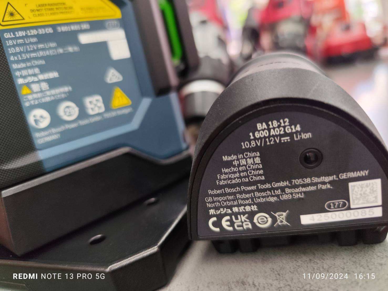 เลเซอร์ระดับ12เส้น แสงเขียว GLL18V-120-33CG BOSCH