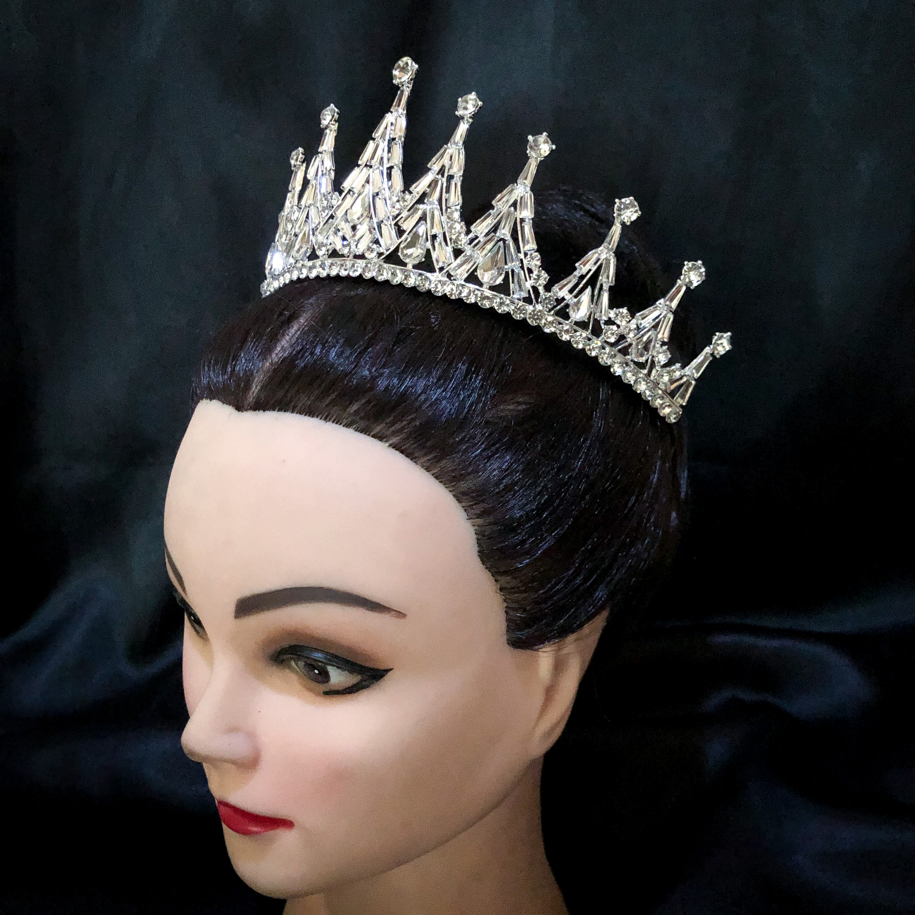 (พร้อมส่ง) เทียร่า 285 สีเงิน มงกุฎนางงาม มงกุฎเจ้าหญิง งานสวย ปราณีต QCเพชรทุกเม็ด สินค้าพร้อมส่งจากไทย