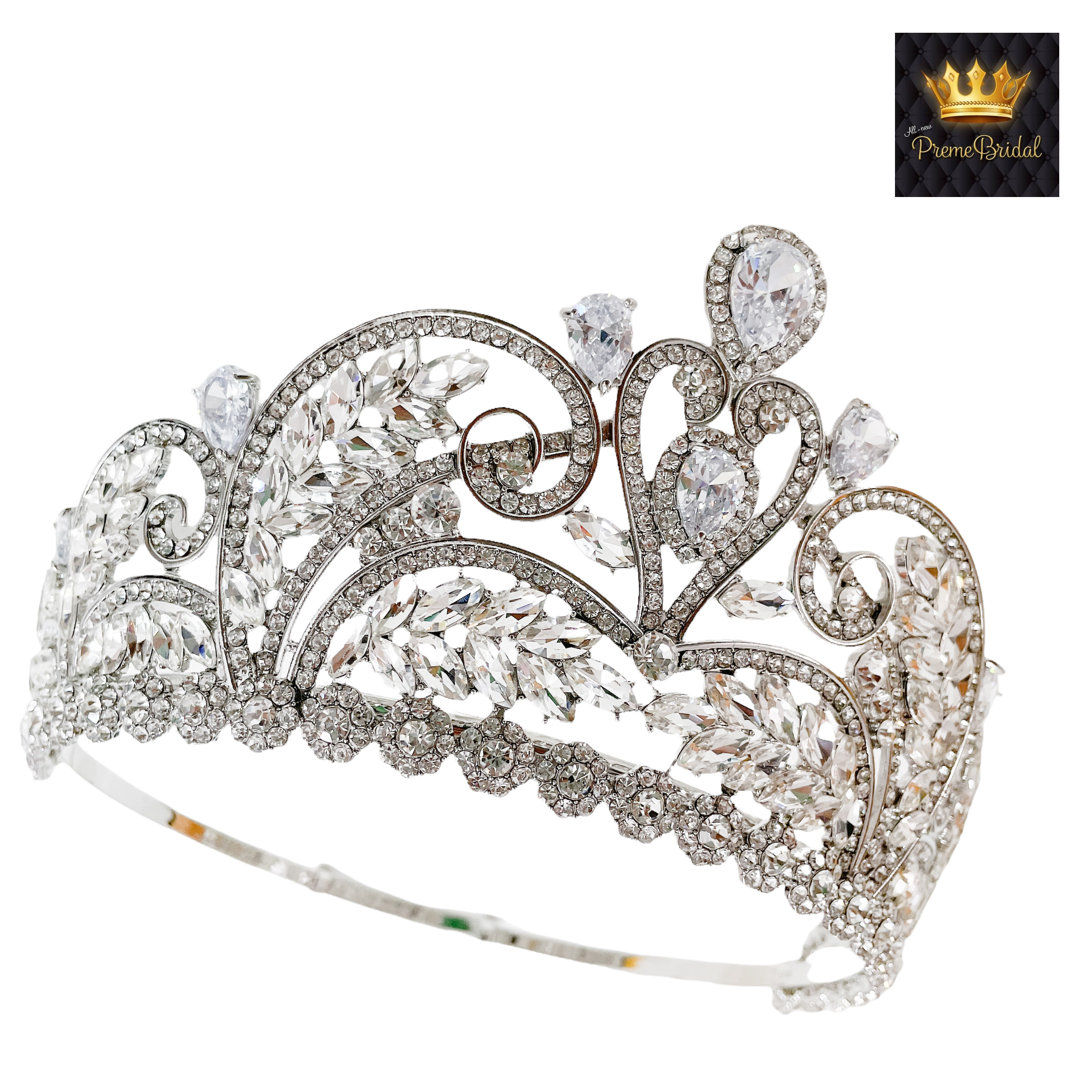 (พร้อมส่ง) มงกุฏ 087 สีเงิน มงกุฎนางงาม มงกุฎเพชร มงกุฎประกวด สินค้าพร้อมส่ง ไม่ต้องรอนาน งานพรีเมี่ยม