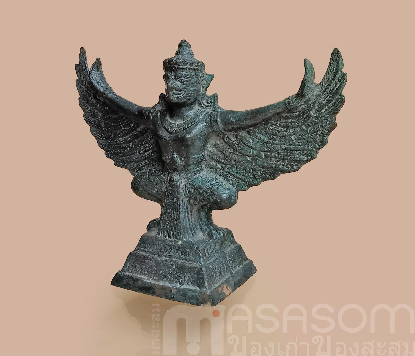 ครุฑทองเหลืองหน้าตัก3นิ้ว