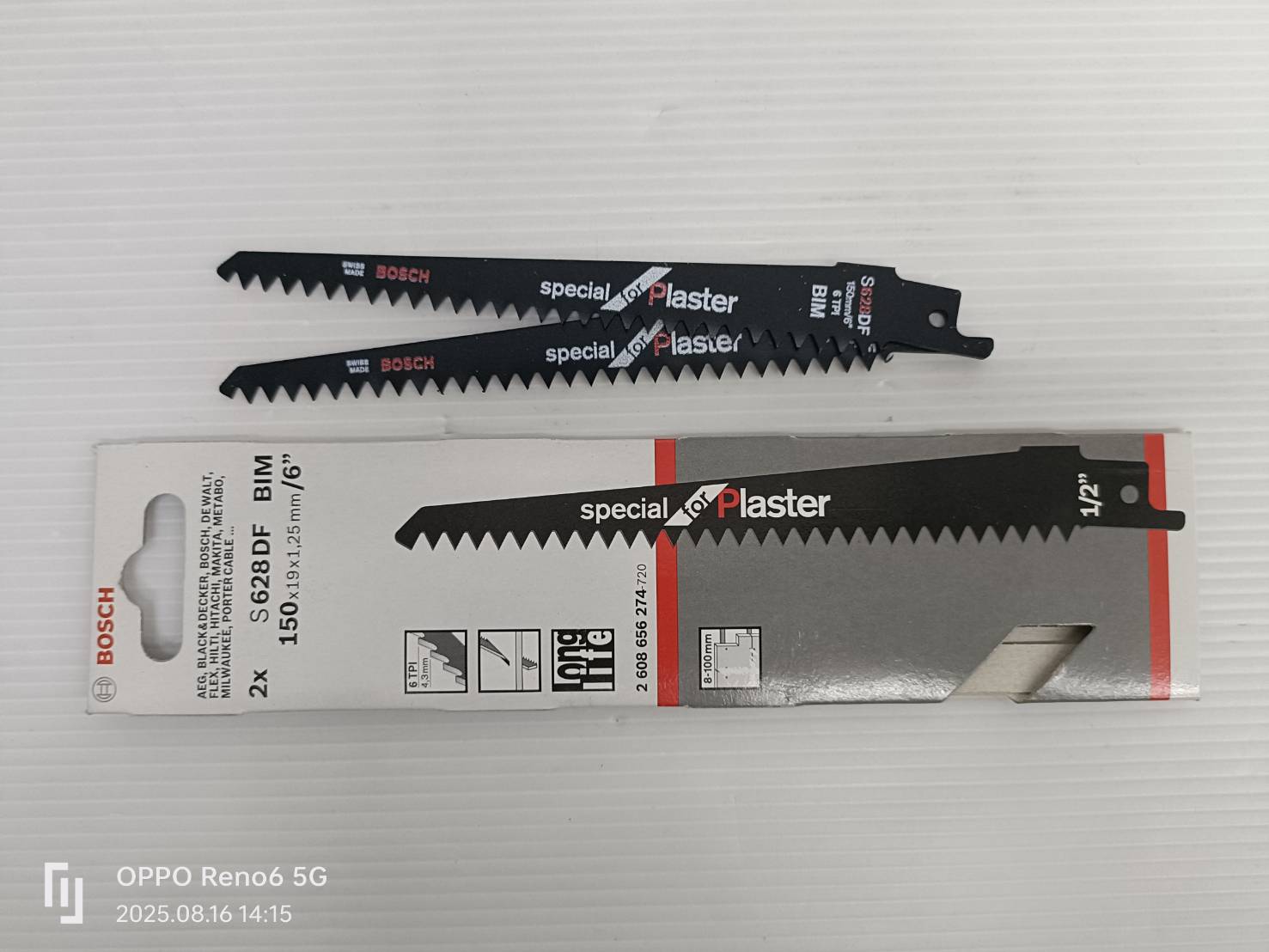 ใบเซเบอร์ S628DF BOSCH 2608656274