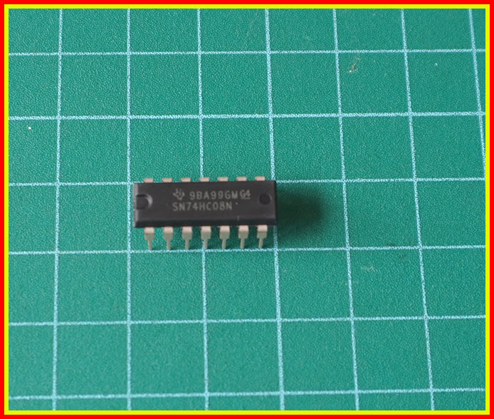 1x SN74HC08N ไอซีแอนเกท AND-GATE ยี่ห้อ TEXAS INSTRUMENTS