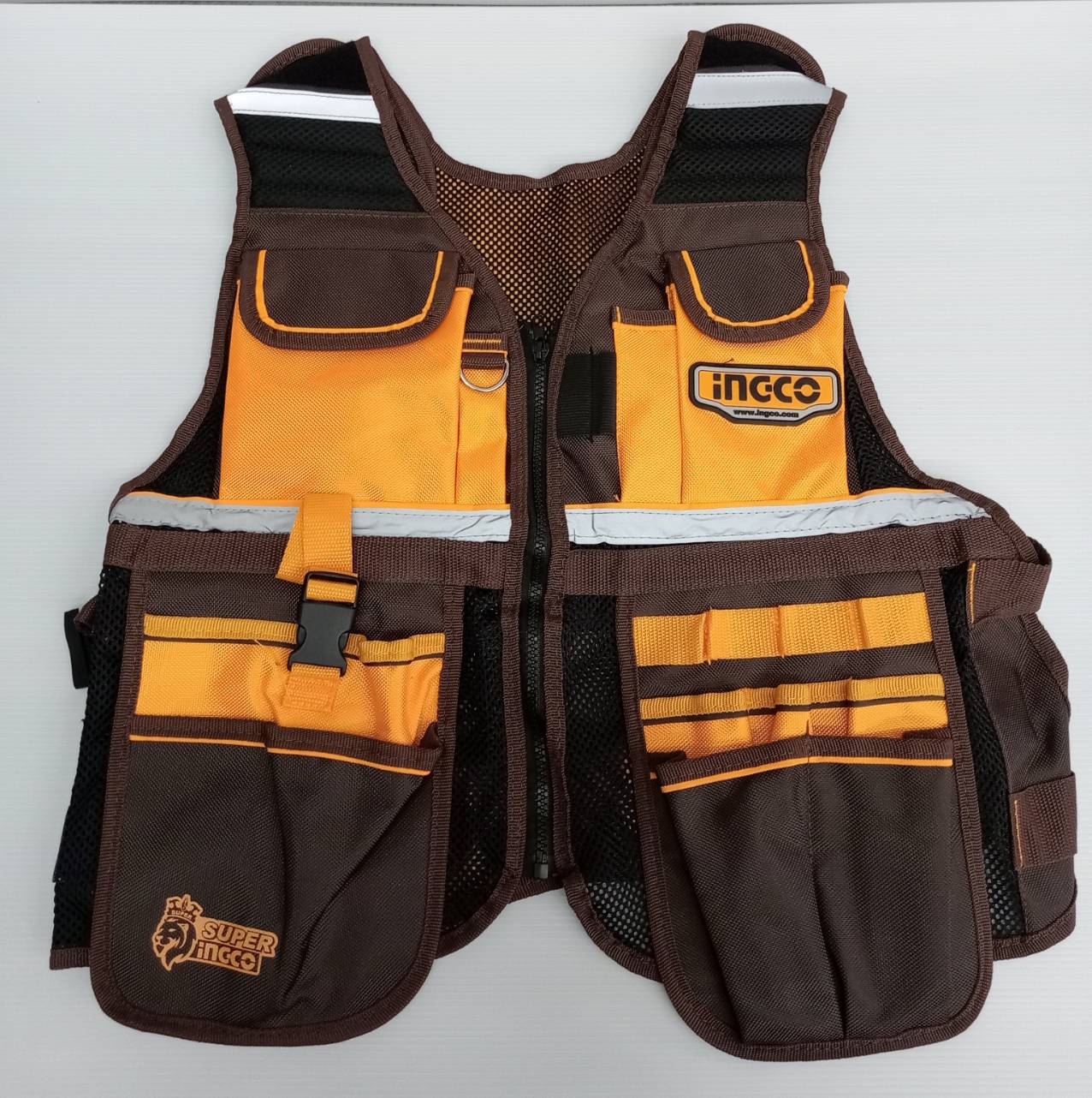 กระเป๋าใส่เครื่องมือช่าง+เสื้อใส่เครื่องมือช่าง (5ชิ้น) COS23090 INGCO