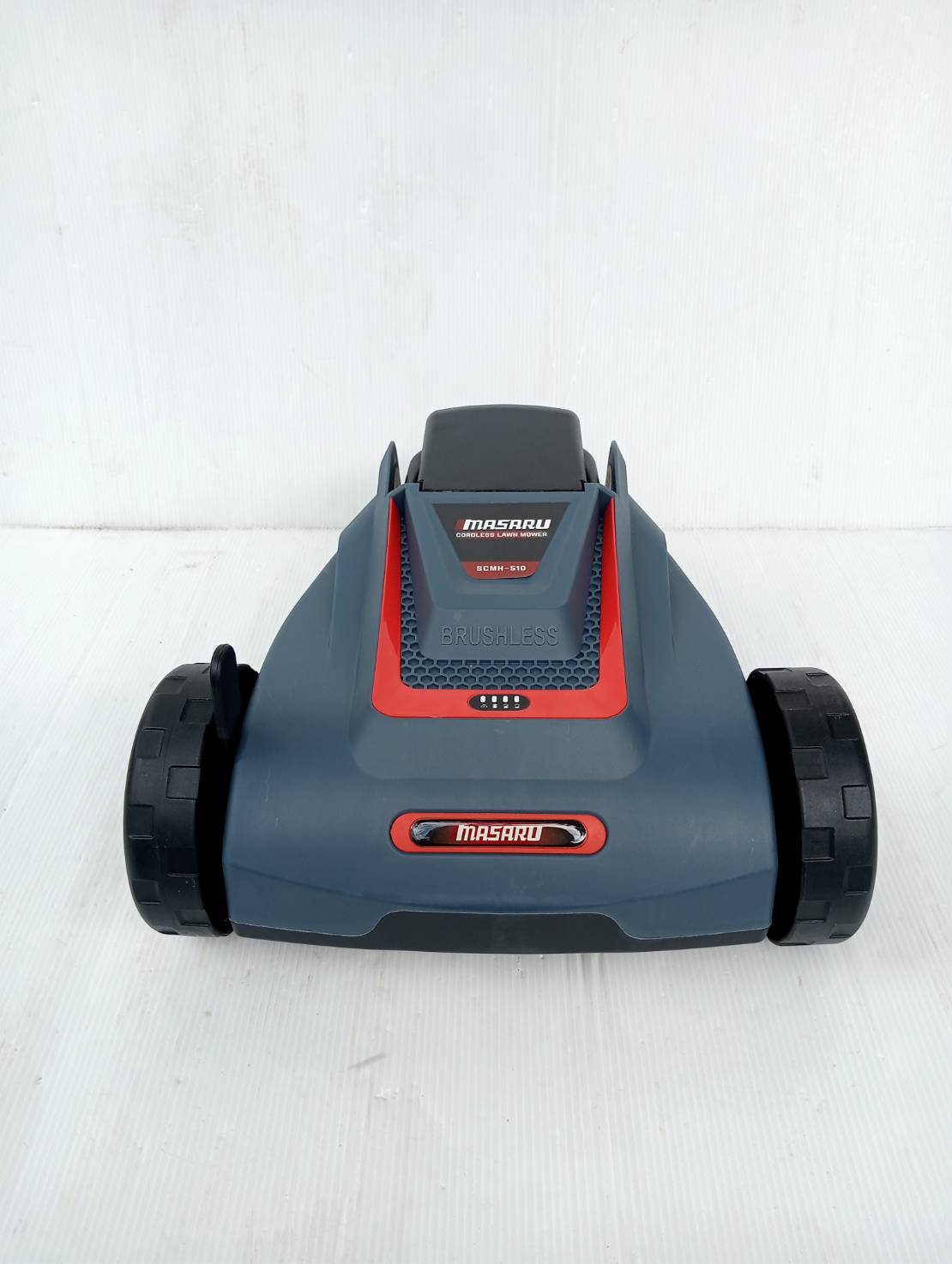 MASARU รถเข็นตัดหญ้า 2 ล้อ รุ่น SCMH-510 รถตัดหญ้า 20V เครื่องตัดหญ้า 6000 R/MIN ปรับความสูงได้