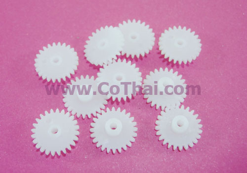 เฟือง พลาสติก สีขาว 24T2A v0.5 4(1.5)x13x1.95
