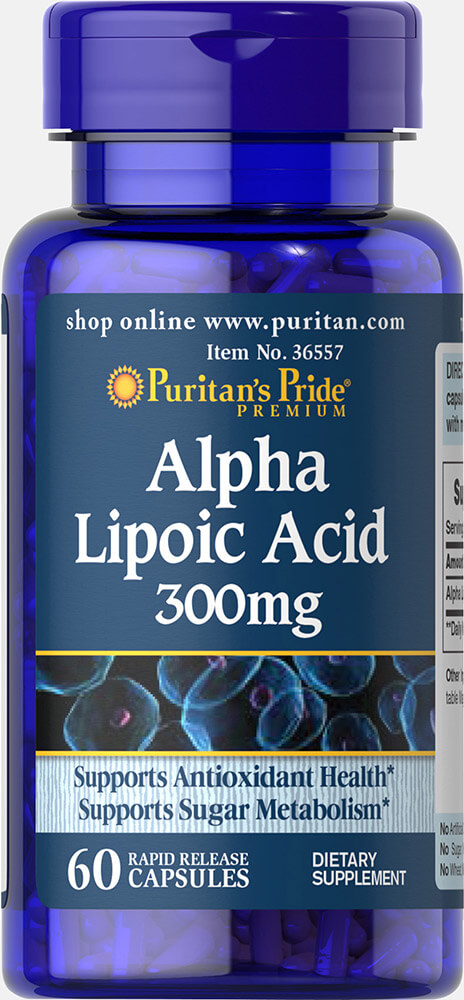Puritan Alpha Lipoic Acid 300 mg 60 Capsules