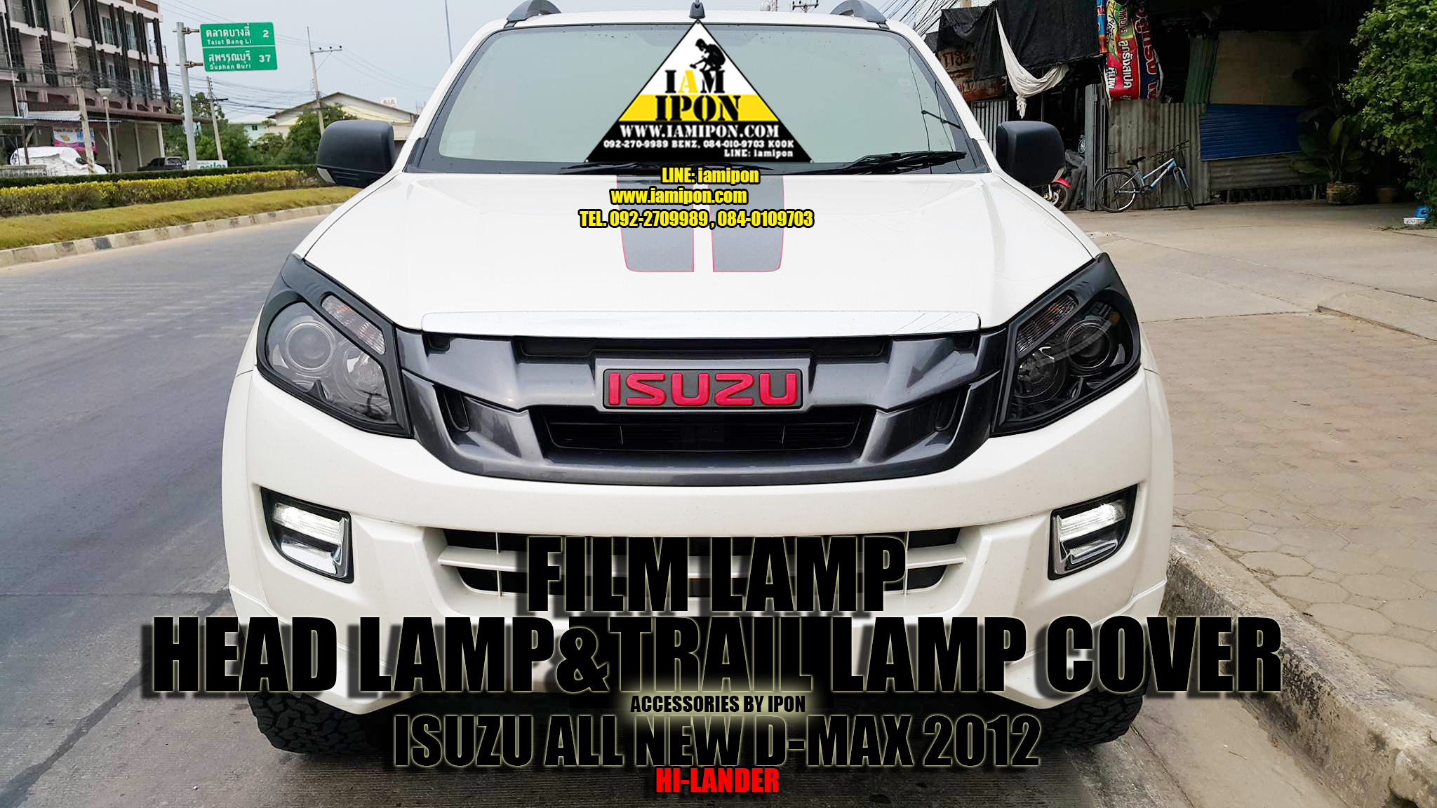 HEAD LAMP COVER ALL NEW D-MAX 2012 UP FLATBLACK ครอบไฟหน้าดำด้าน ALL NEW DMAX 2012 up