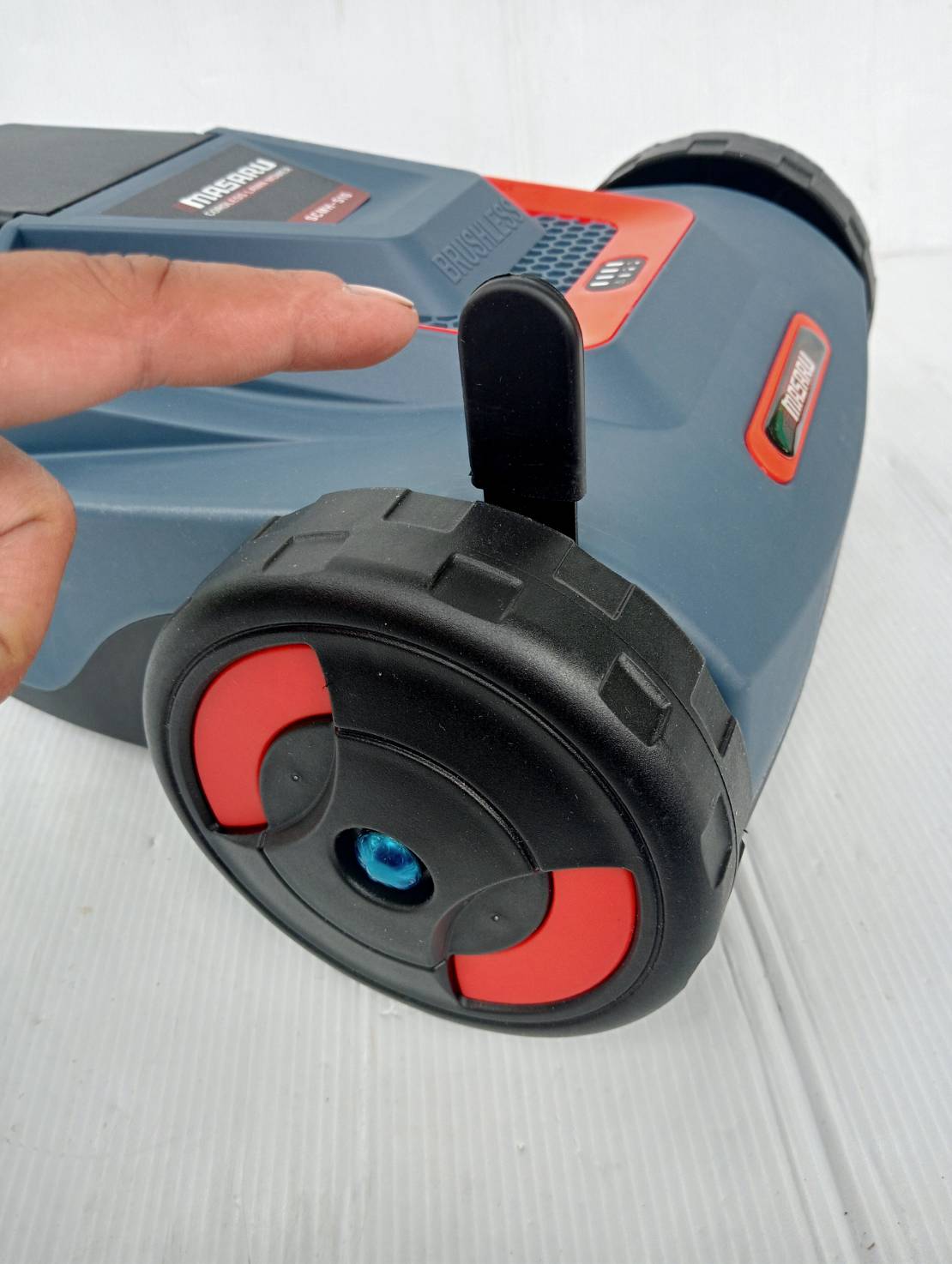 MASARU รถเข็นตัดหญ้า 2 ล้อ รุ่น SCMH-510 รถตัดหญ้า 20V เครื่องตัดหญ้า 6000 R/MIN ปรับความสูงได้