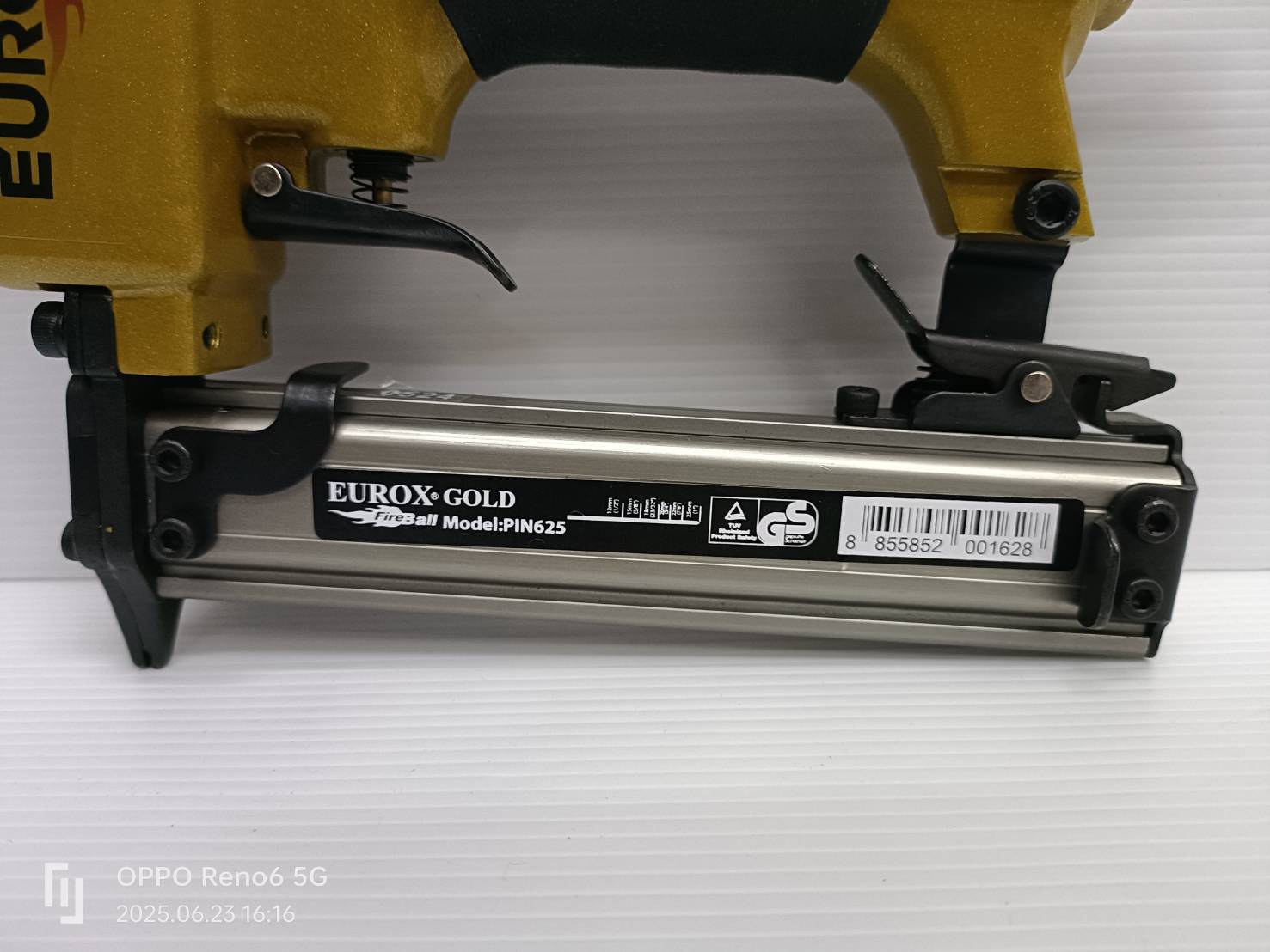 แม็กยิงตะปูลม หัวเข็ม P625 Eurox Gold