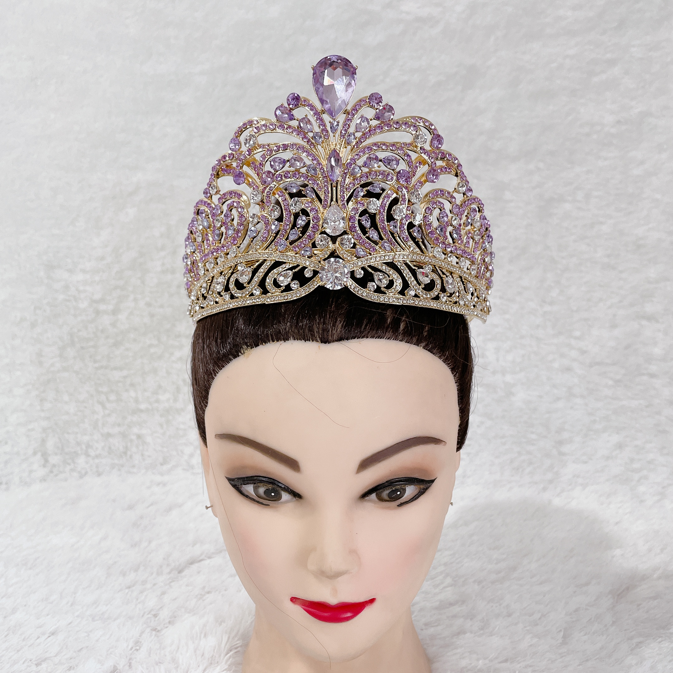(พร้อมส่งจากไทย) มงกุฏ 112 มงกุฎมิสยูนิเวิร์ส 2022 สีม่วงทอง