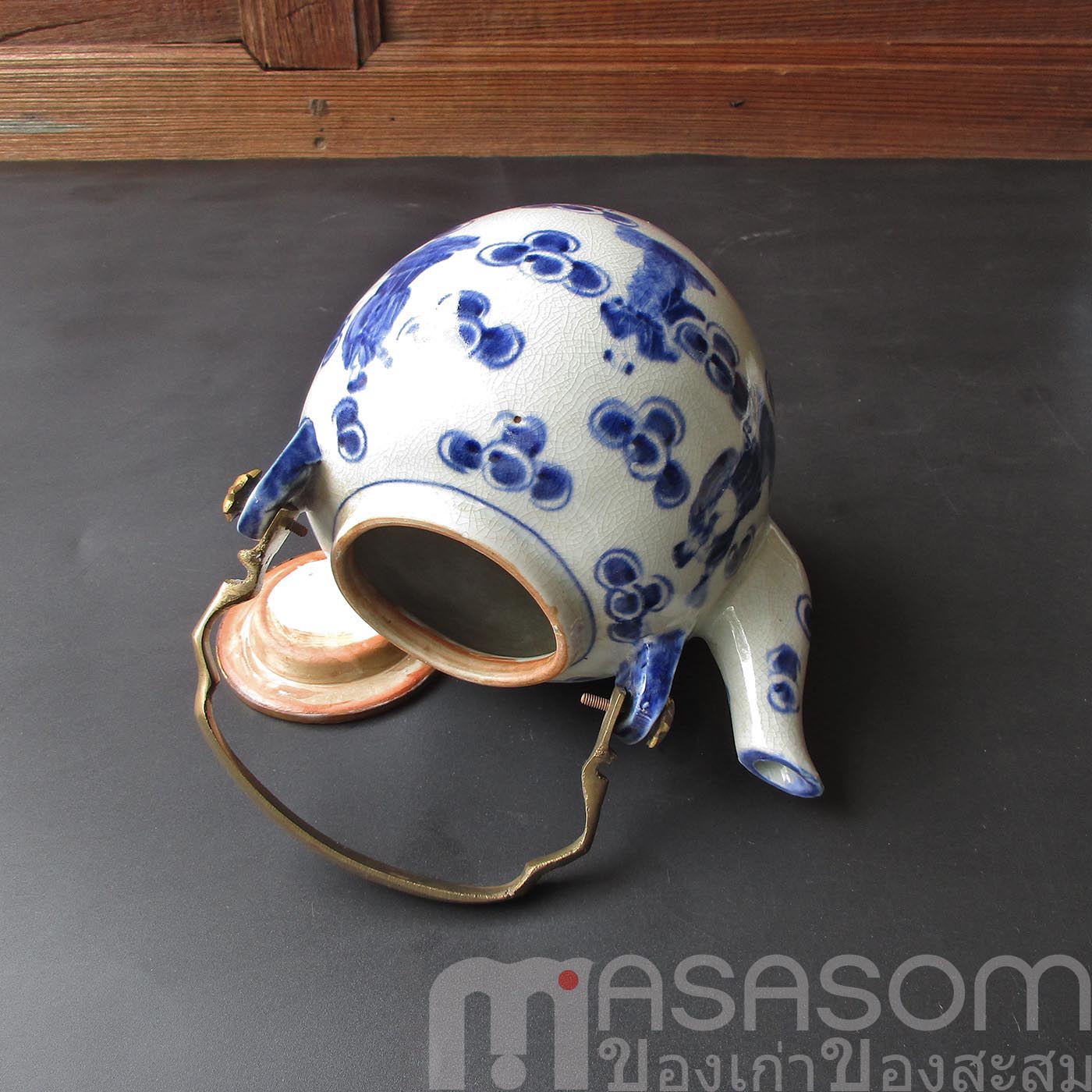 ชุดน้ำชาลายครามจีนของเก่า